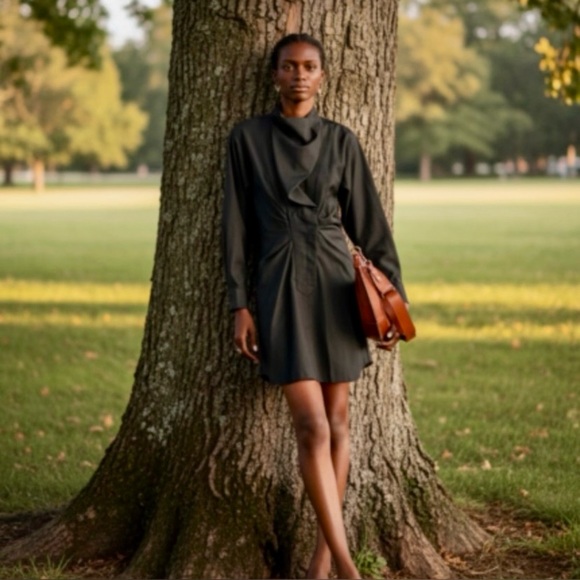 Isabel Marant Etoile Grey Valentine 100% Cotton Dress Size XS - Picture 3 of 16